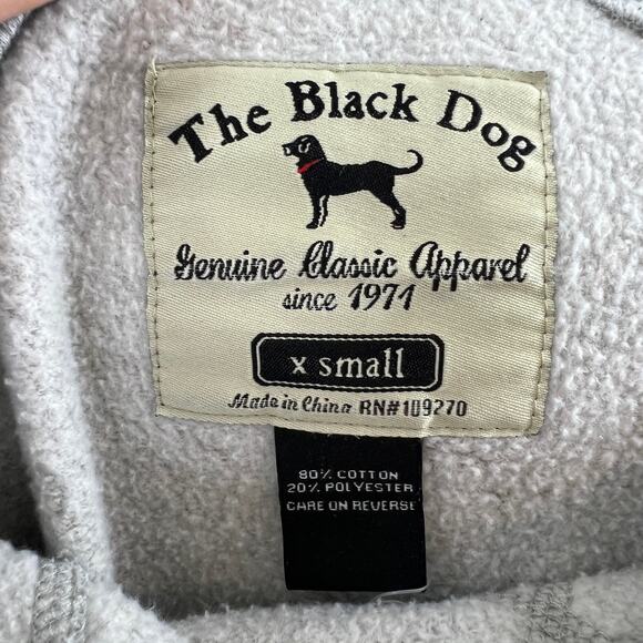The Black Dog Ladies Classic Crewneck Sweatshirt Polo Gray Comfort Pullover XS - Picture 9 of 10